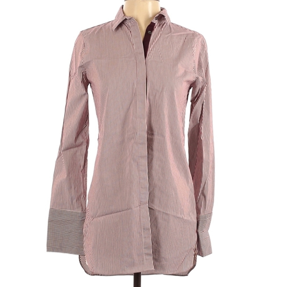 NWOT J. Crew designer classic striped dress shirt mini dress button down